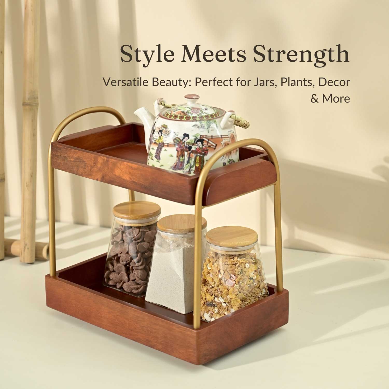 Solid Wood Casa Duo Organizer from Mahogany Collection