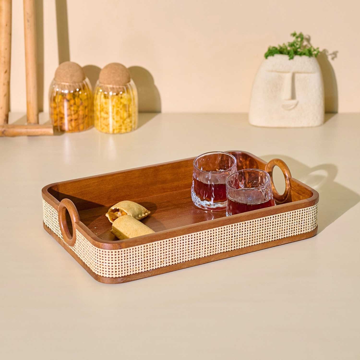 Solid Tresso Serving Tray