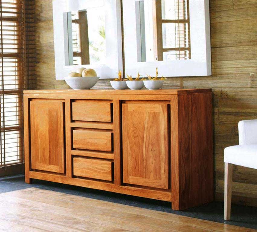 Solid Wood Voted Sideboard Grand Honey