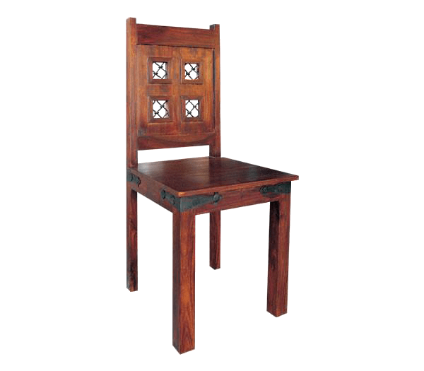 Solid Wood Jali Block Chair