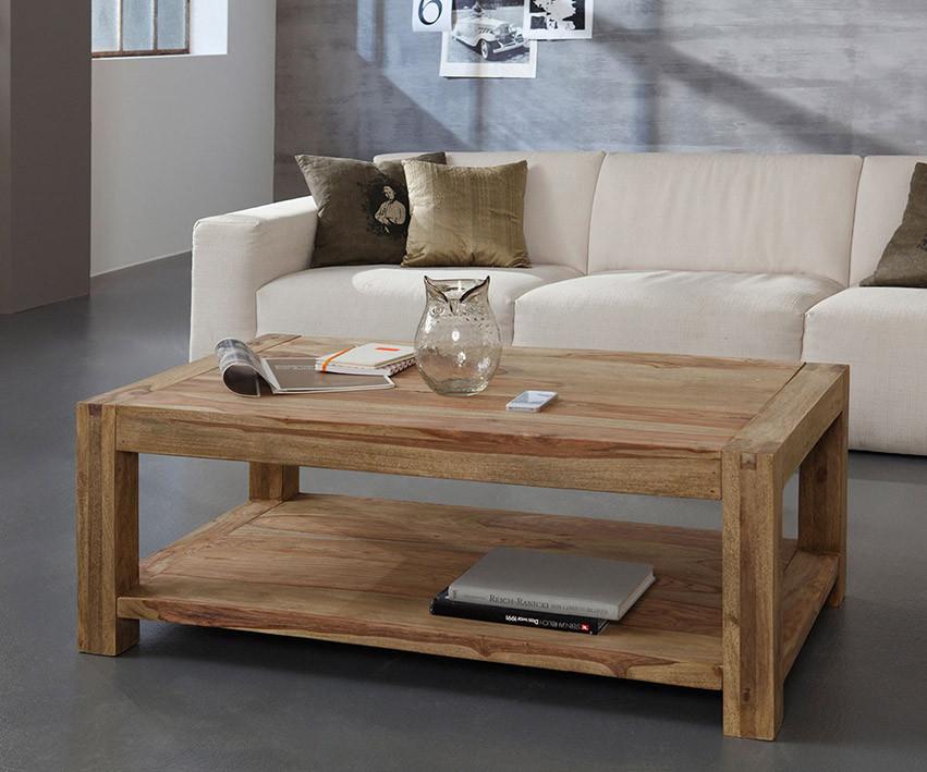Solid Wood Romeo Shelf Coffee Table