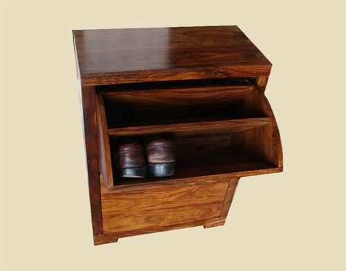 Solid Wood Cube Shoes Rack