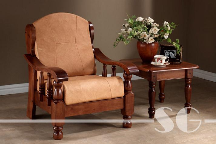 Solid Wood Maharaja Grand Sofa Single Seater
