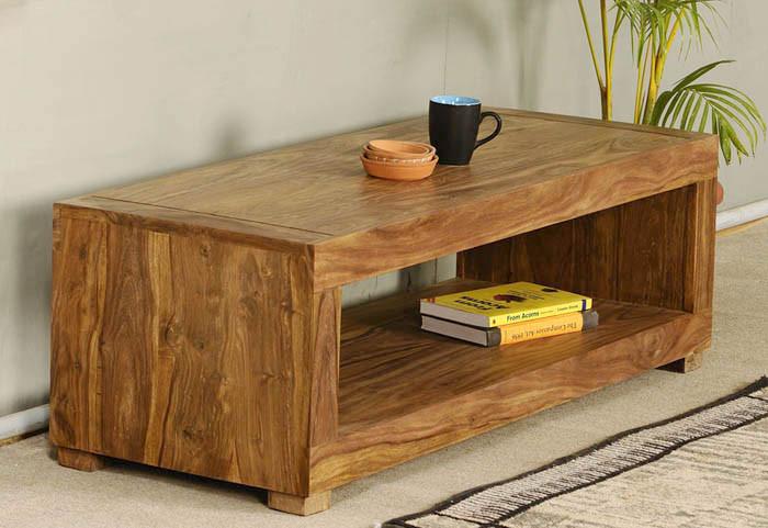 Solid Wood Capital Coffee Table