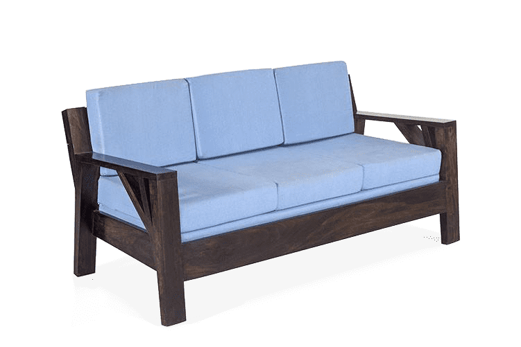 Solid Wood Frozen Sofa 3 Seater