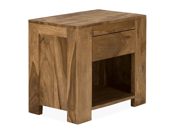 Solid Wood Bust Bedside Table
