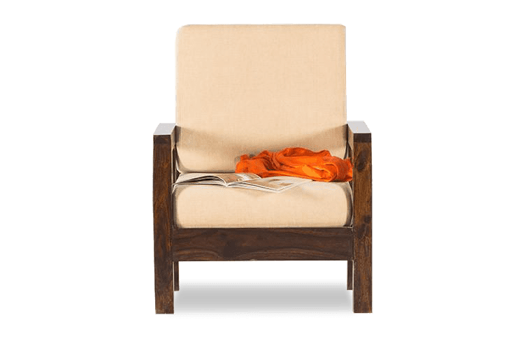 Solid Wood Crossia Sofa Single Seater