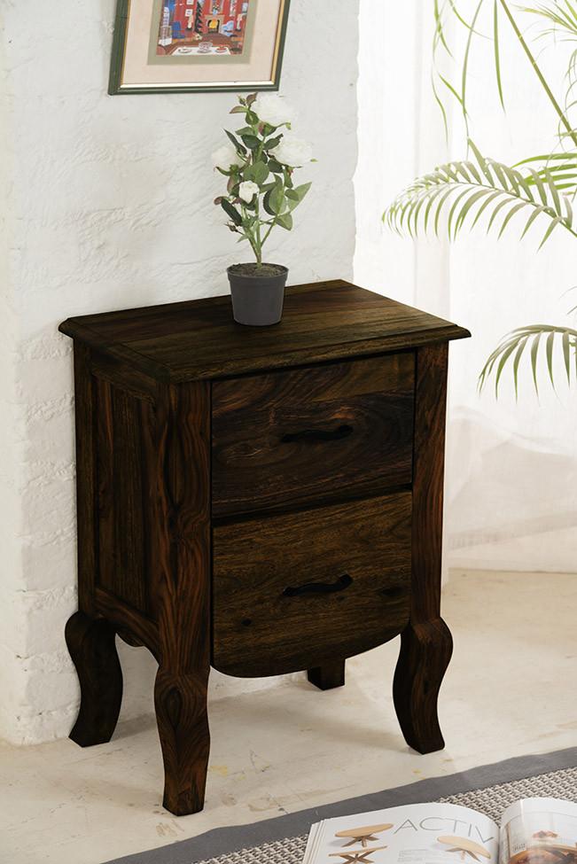 Solid Wood Tania Grand Bedside Table