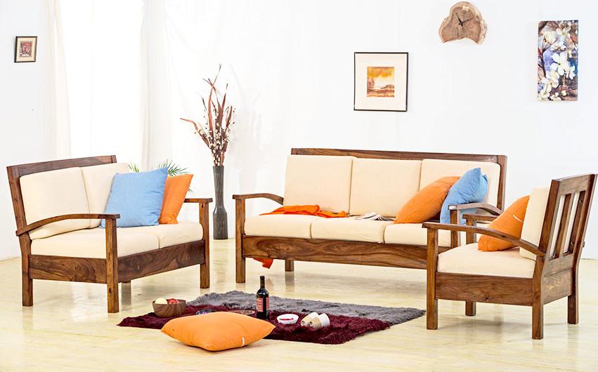 Solid Wood Vernor Sofa Set