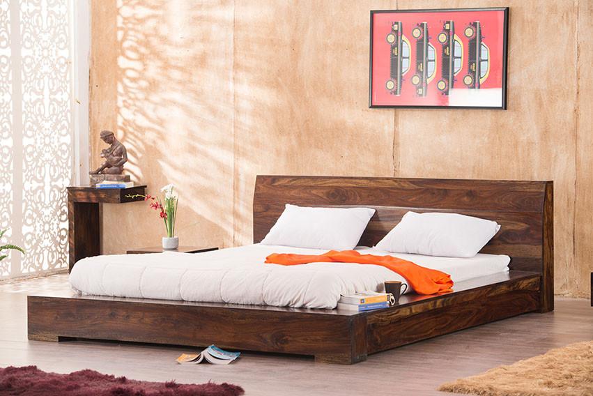 Solid Wood Voted Platform Bed