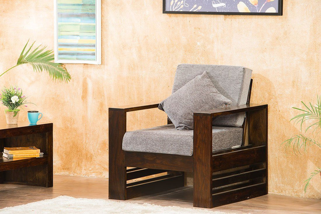 Solid Wood Bennett Sofa Single Seater