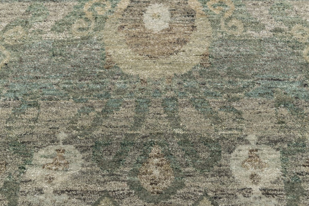 Luxury - Valentia Green New Zealand Wool Hand Knotted Premium Carpet