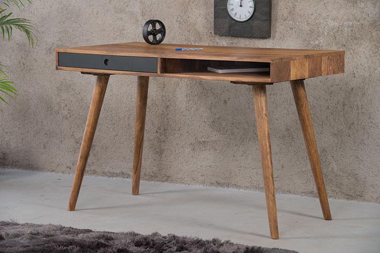 Solid Wood Eva Study Table with Drawer