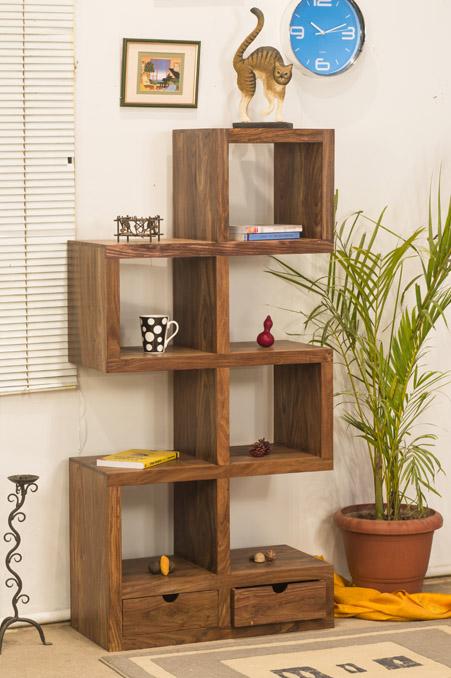 Solid Wood Charlie Drawer Bookcase