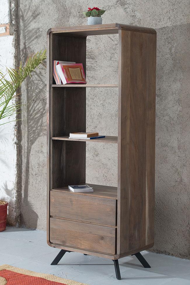 Solid Wood INDIANA Dusk Bookshelf