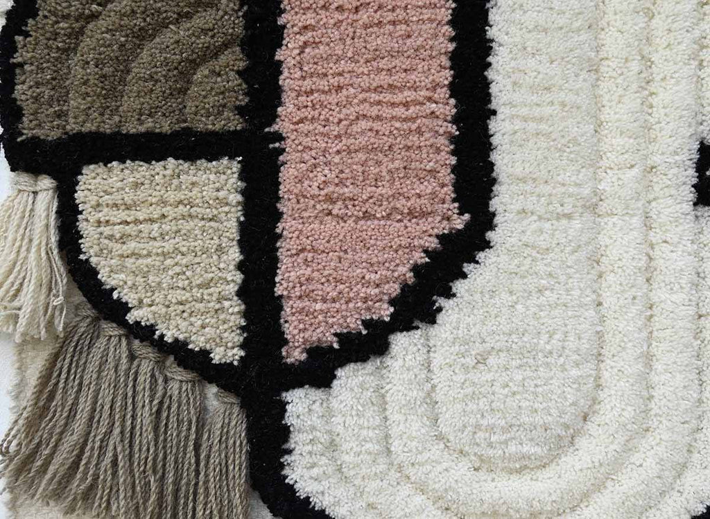 Glam Blended Wool Handwoven Wall Hanging Art