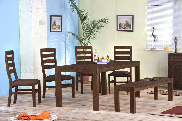 Solid Wood Cubex Dining Set