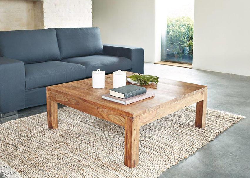 Solid Wood Voted Square Coffee Table