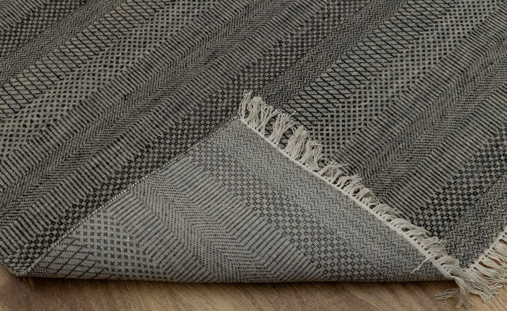 Luxury - Mandia Grey Wool & Bamboo Silk Hand Knotted Premium Carpet