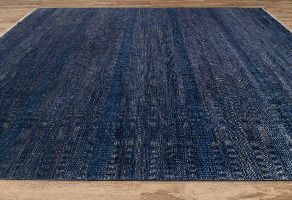 Luxury - Birchwood Blue Gold Wool & Bamboo Silk Hand Knotted Premium Carpet