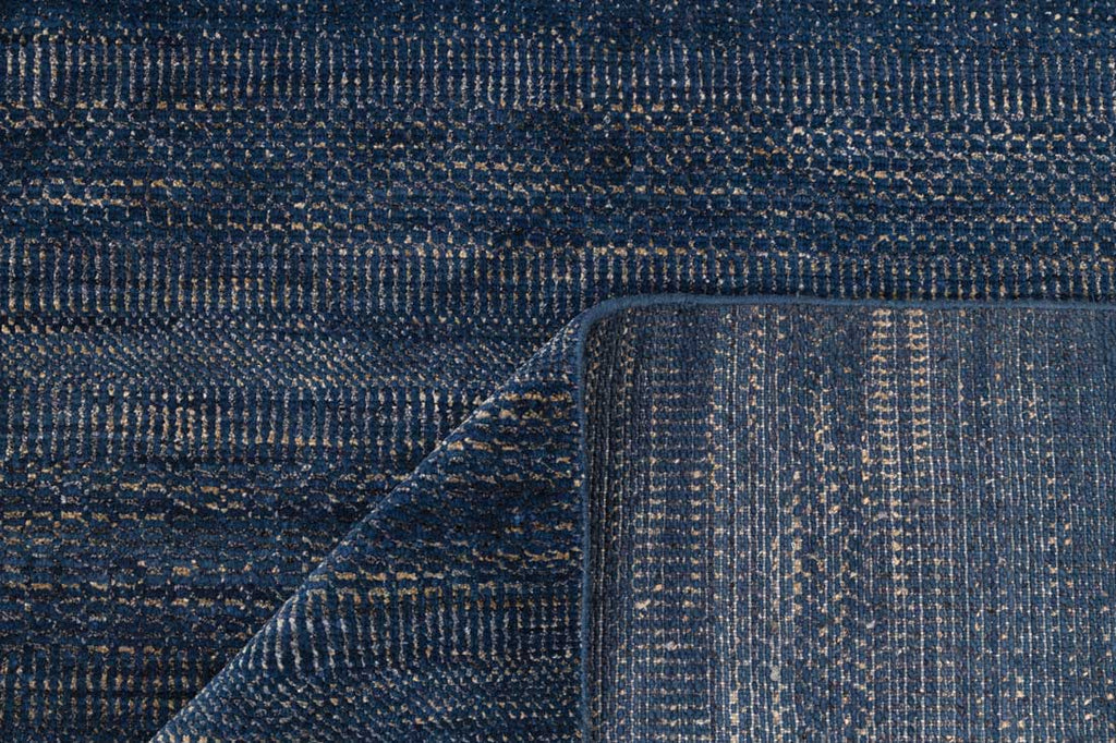 Luxury - Birchwood Blue Gold Wool & Bamboo Silk Hand Knotted Premium Carpet