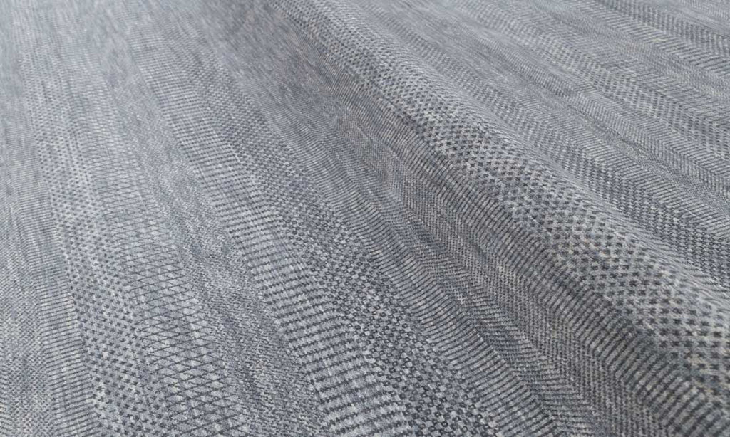 Luxury - Davos Grey Charcoal Wool & Bamboo Silk Hand Knotted Premium Carpet