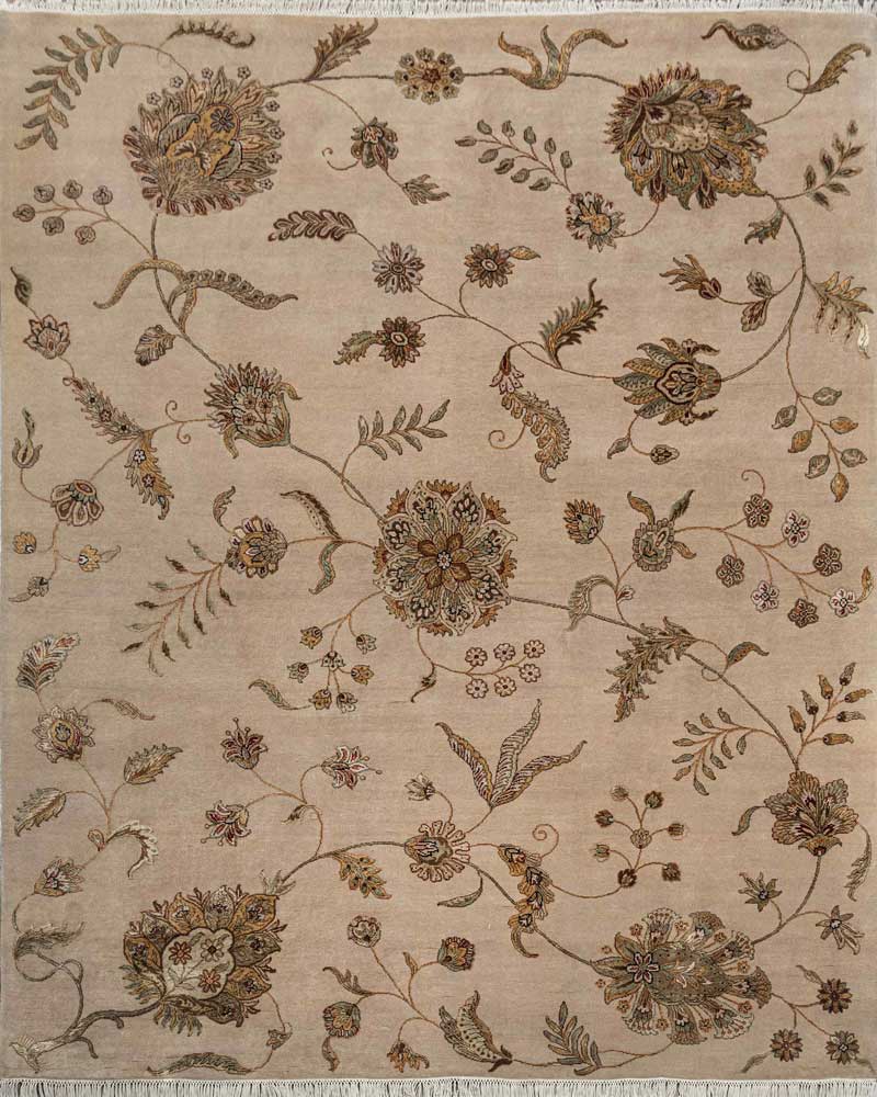 Luxury - Kasbah Sand Wool & Silk Hand Knotted Premium Carpet