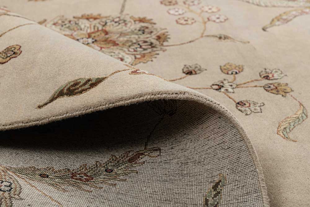 Luxury - Kasbah Sand Wool & Silk Hand Knotted Premium Carpet