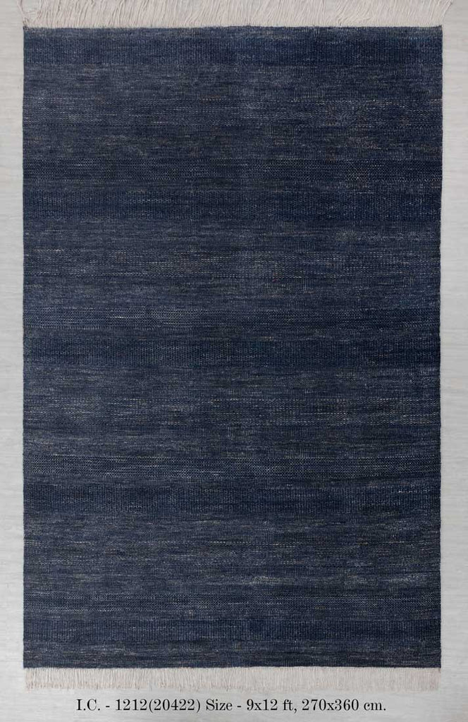 Luxury - Nile Blue Gold Wool & Bamboo Silk Hand Knotted Premium Carpet