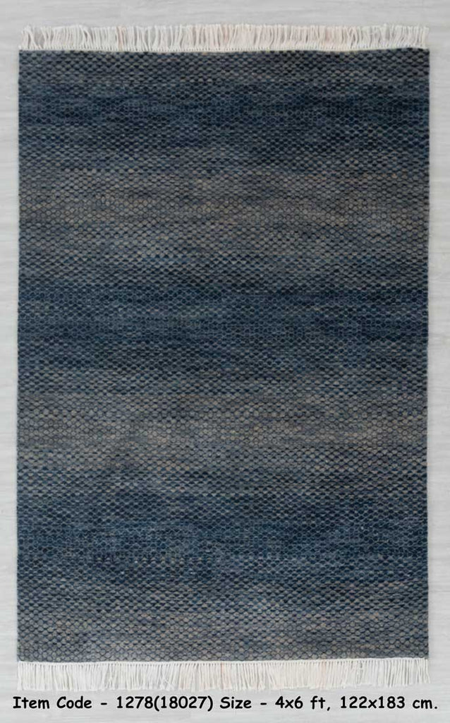 Luxury - Patricia Blue Camel Wool & Bamboo Silk Hand Knotted Premium Carpet