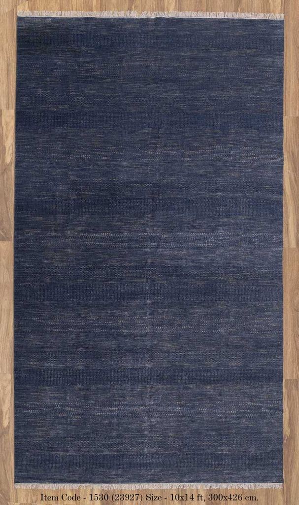 Luxury - Venice Blue Gold Wool & Bamboo Silk Hand Knotted Premium Carpet