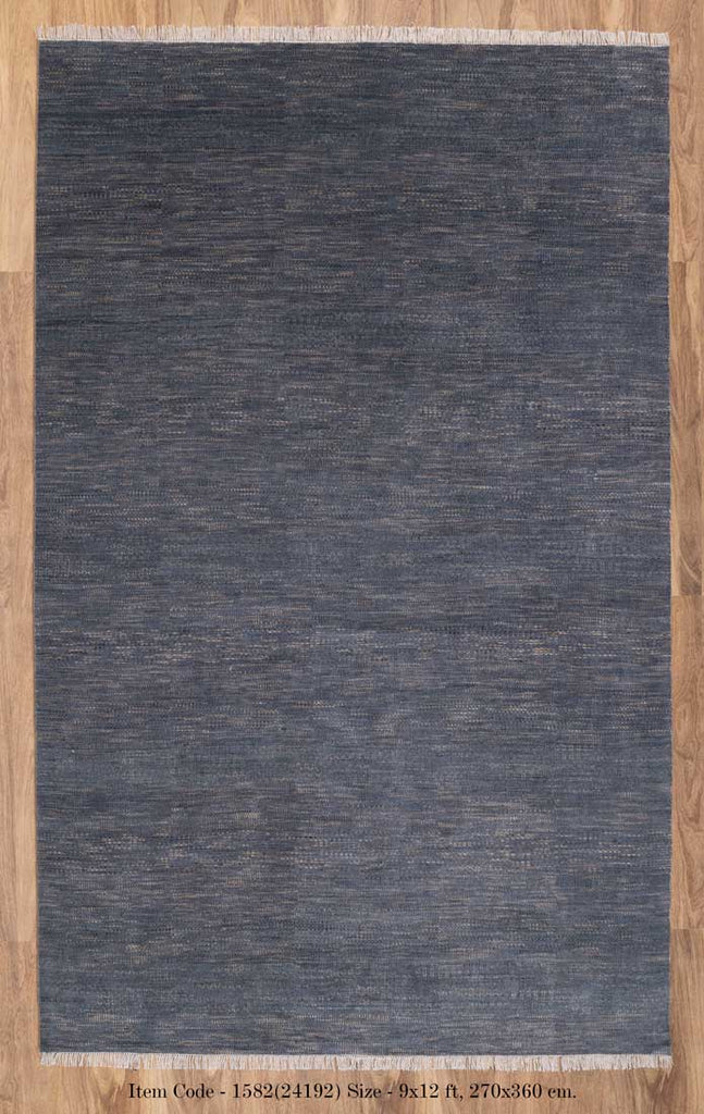 Luxury - Oak Grey Gold Wool & Bamboo Silk Hand Knotted Premium Carpet