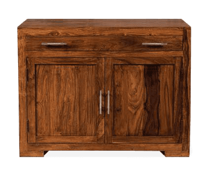 Solid Wood Cube Office Unit Honey