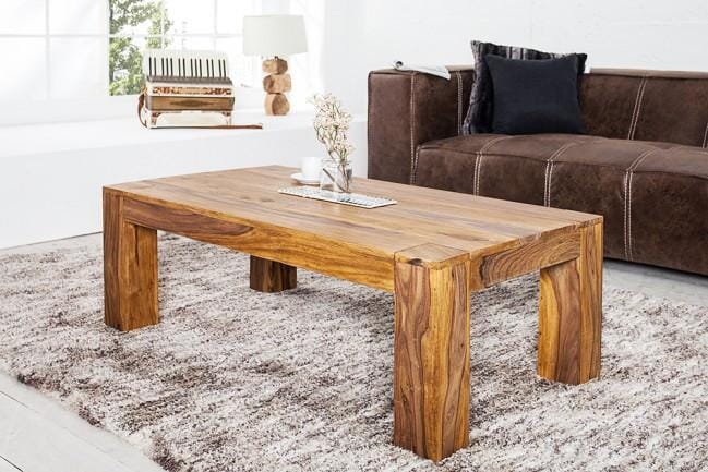 Solid Wood Romeo Coffee Table Stone