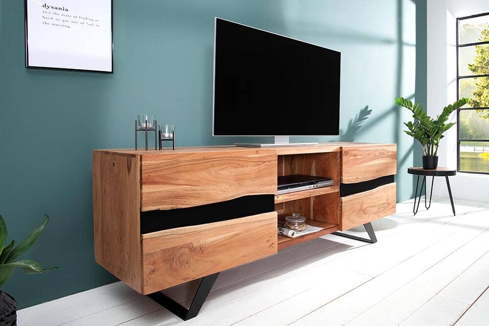 Solid Wood INDIANA Nile Tv Unit Stone
