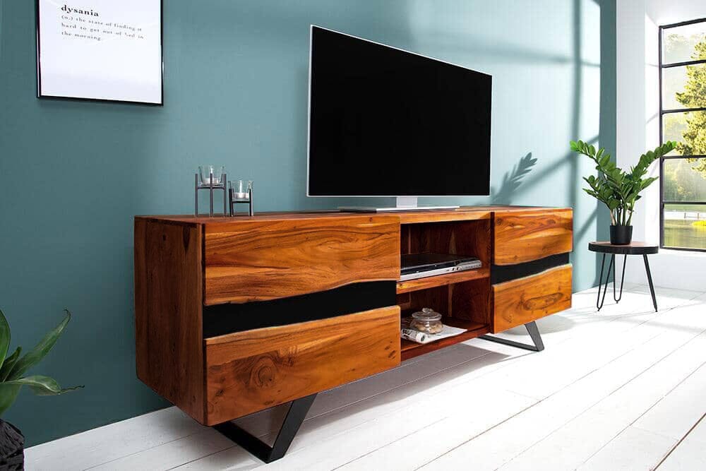 Solid Wood INDIANA Nile Tv Unit Honey