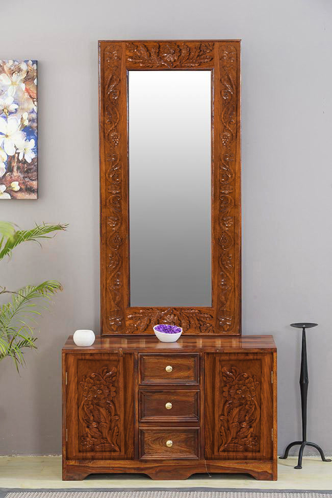 Buy Solid Wood Czar Carving Dressing Table Online | New Launches Dressing Table | Latest Collections | Saraf Furniture Buy Solid Wood Czar Carving Dressing Table Online | New Launches Dressing Table | Latest Collections | Saraf Furniture