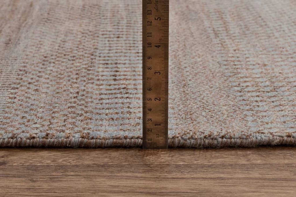 Luxury - Bayberry Brown Grey Wool & Bamboo Silk Hand Knotted Premium Carpet