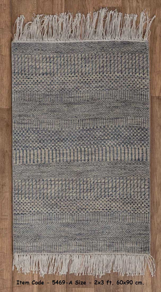Luxury - Lauren Brown Grey Wool & Bamboo Silk Hand Knotted Premium Carpet