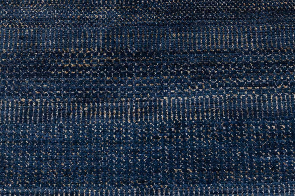 Luxury - Birchwood Blue Gold Wool & Bamboo Silk Hand Knotted Premium Carpet