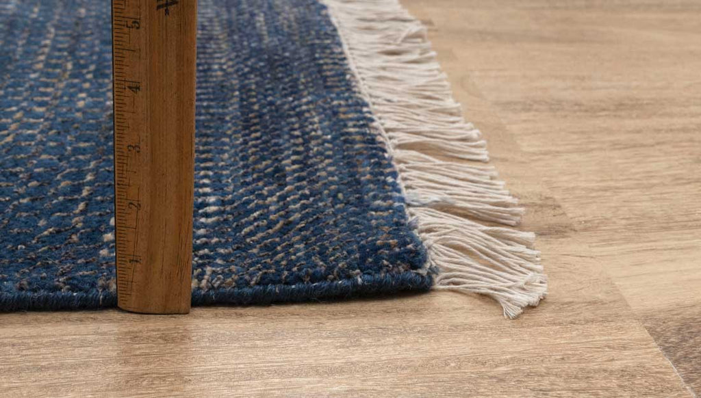 Luxury - Birchwood Blue Gold Wool & Bamboo Silk Hand Knotted Premium Carpet