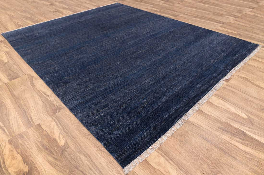 Luxury - Birchwood Blue Gold Wool & Bamboo Silk Hand Knotted Premium Carpet