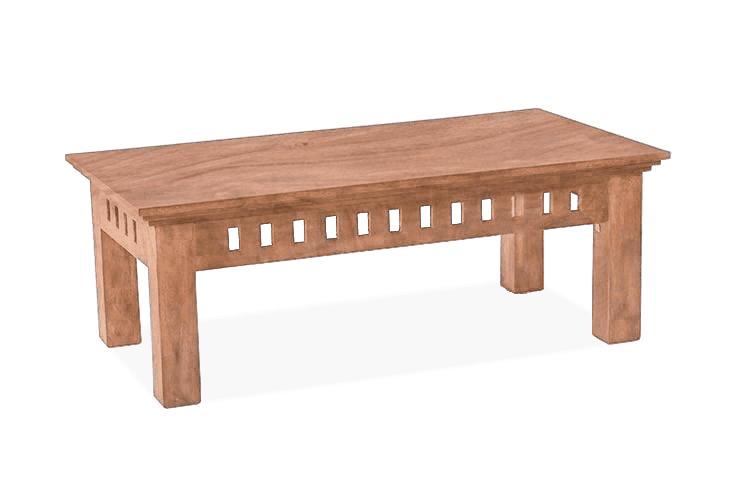 Solid Wood Kuber Coffee Table Stone
