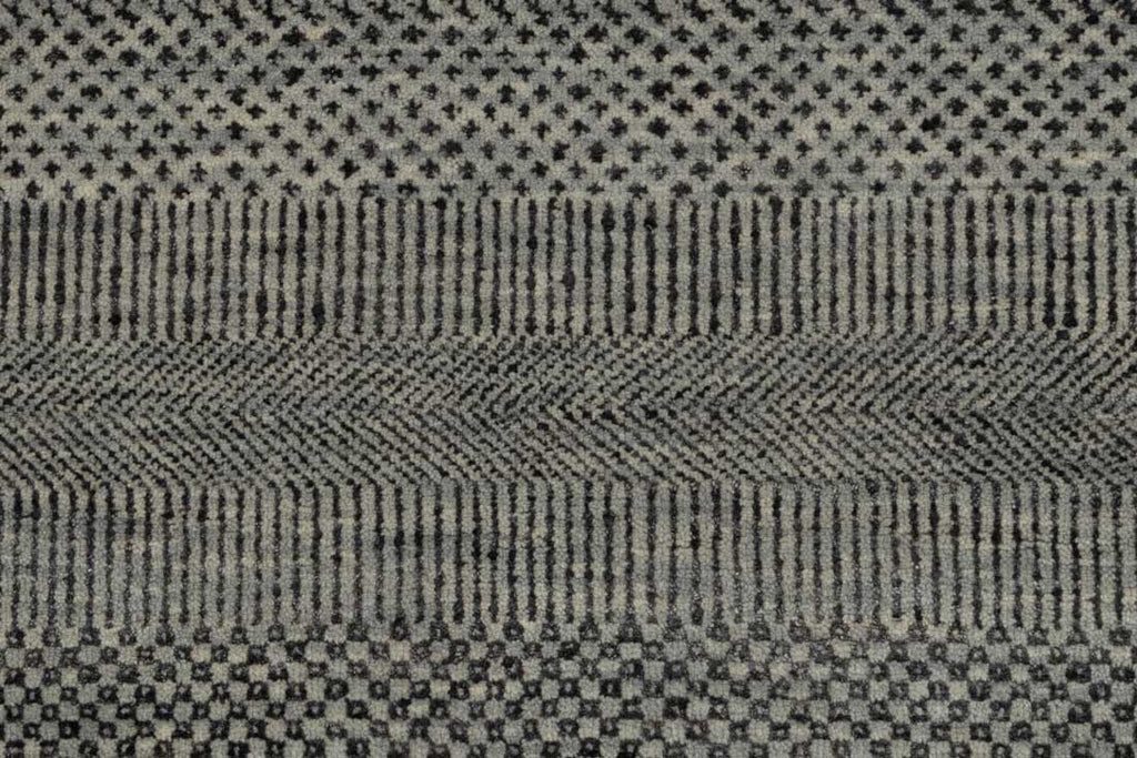 Luxury - Mandia Grey Wool & Bamboo Silk Hand Knotted Premium Carpet