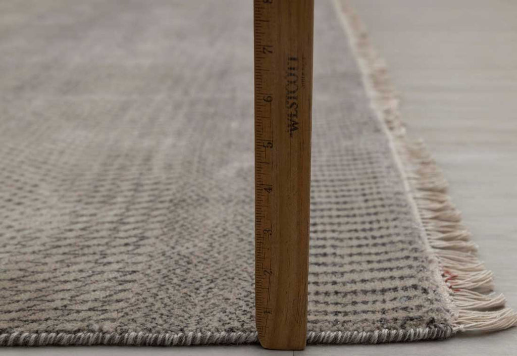 Luxury - Deco Grey Charcoal Wool & Bamboo Silk Hand Knotted Premium Carpet