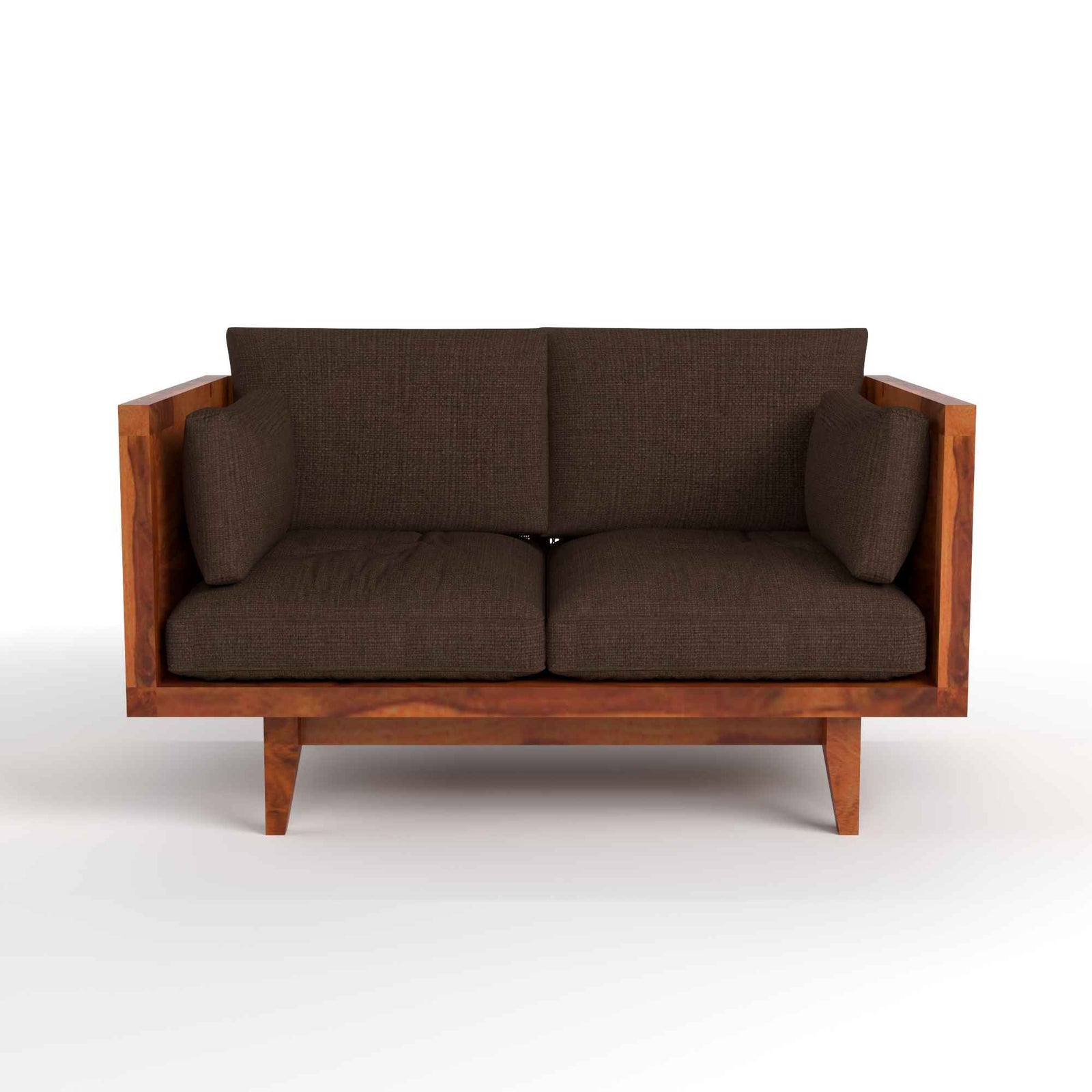 Solid Wood Scane Square Silhouette Sofa Set