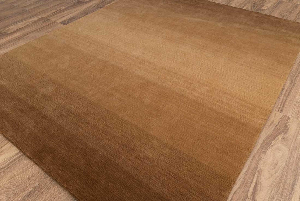 Luxury - Ombre Sand Brown New Zealand Wool Hand Loom Premium Carpet
