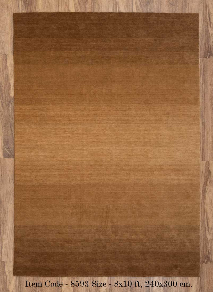 Luxury - Ombre Sand Brown New Zealand Wool Hand Loom Premium Carpet