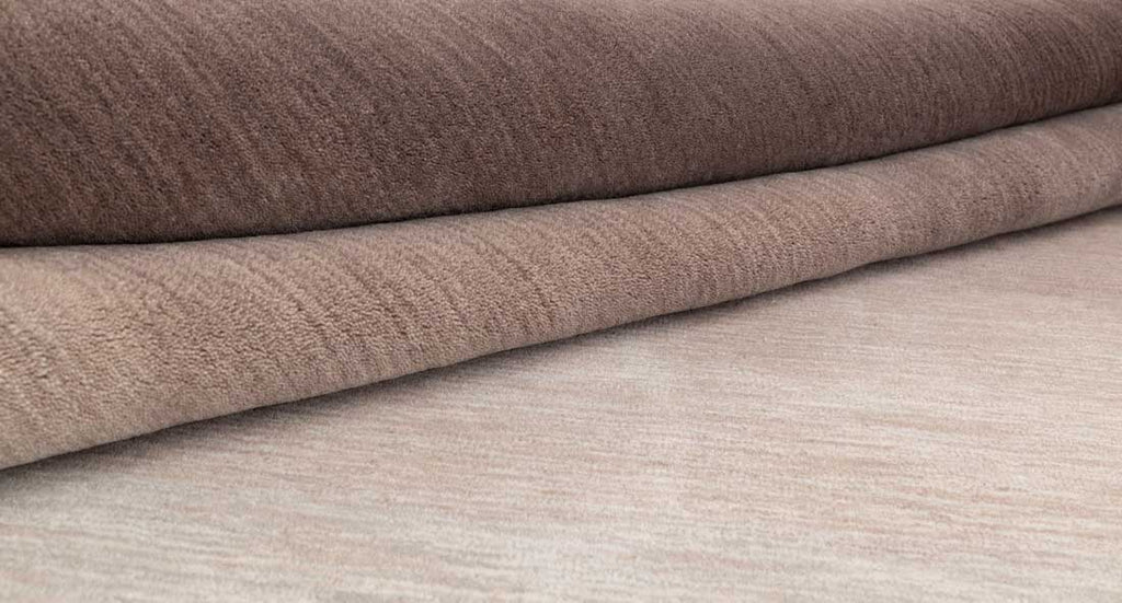 Luxury - Ombre Beach Brown Grey New Zealand Wool Hand Loom Premium Carpet