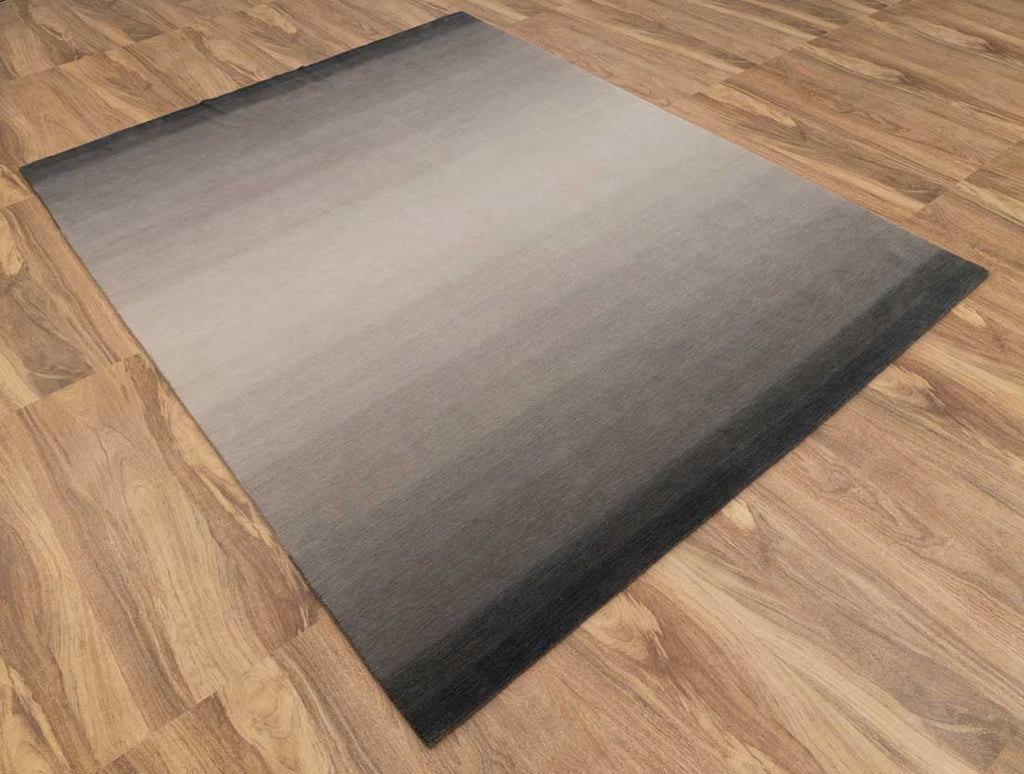 Luxury - Ombre Silver Grey New Zealand Wool Hand Loom Premium Carpet